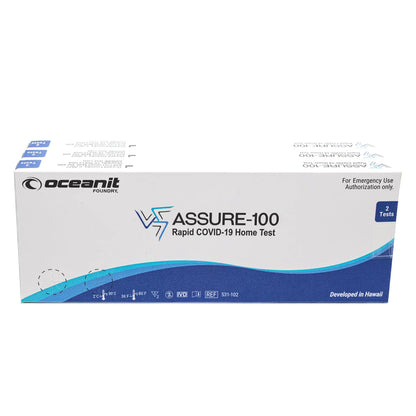 ASSURE-100 Rapid COVID-19 Test multipack 6 Tests Total FDA EUA Authorized OTC at-Home Self Test Rapid Results with Non-invasive Nasal Swab Easy to Use & No Discomfort